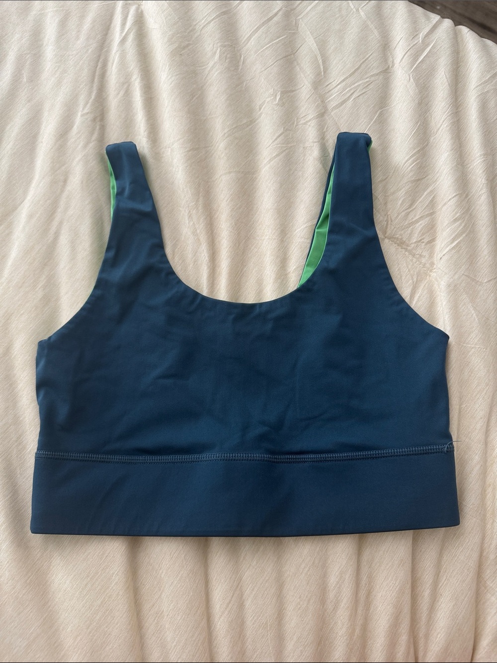 Fabletics Light support Green/Blue Revisable Sportsbra